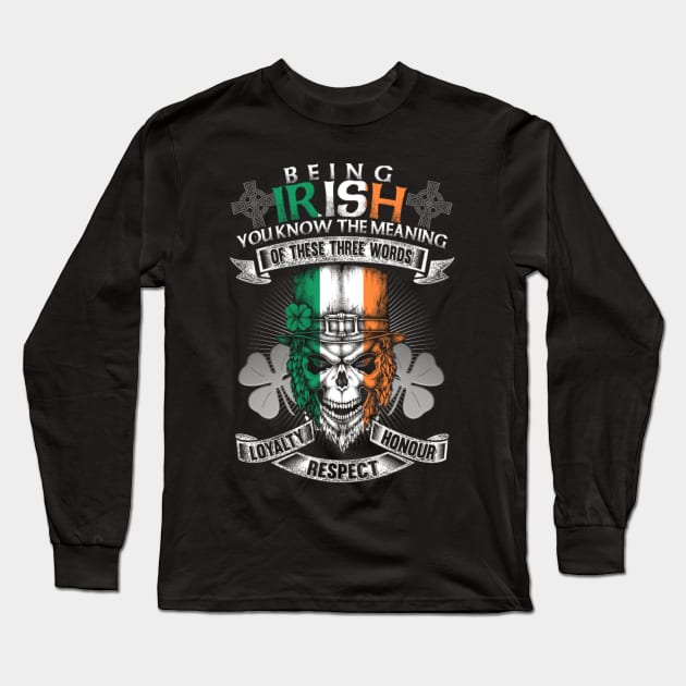 Being Irish T shirt. Long Sleeve T-Shirt by sudiptochy29